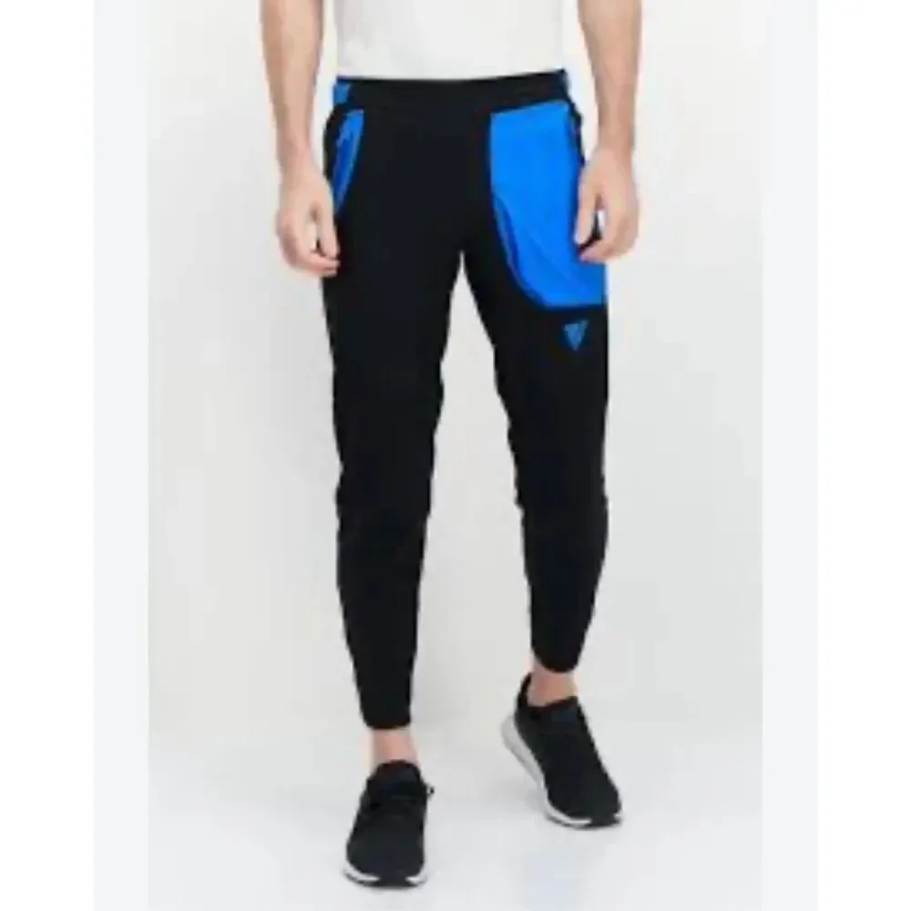 Adidas Men’s Sportswear Fit Training Pants Black & Blue sz S NWOT